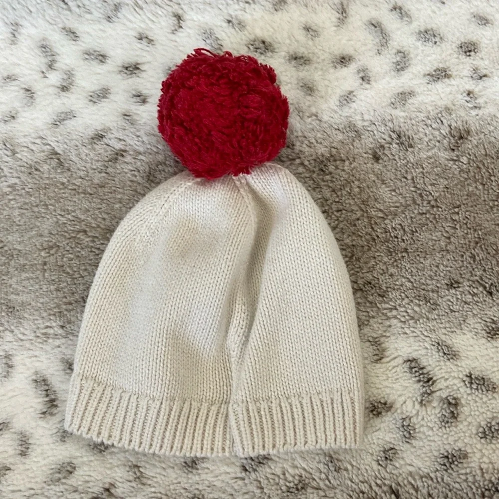 Baby GAP beanie hat baby girls 6-12 months knit kisses lovecore Valentine’s Day